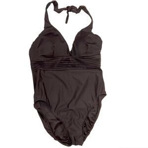 Miraclesuit Black Halter One-Piece Swimsuit